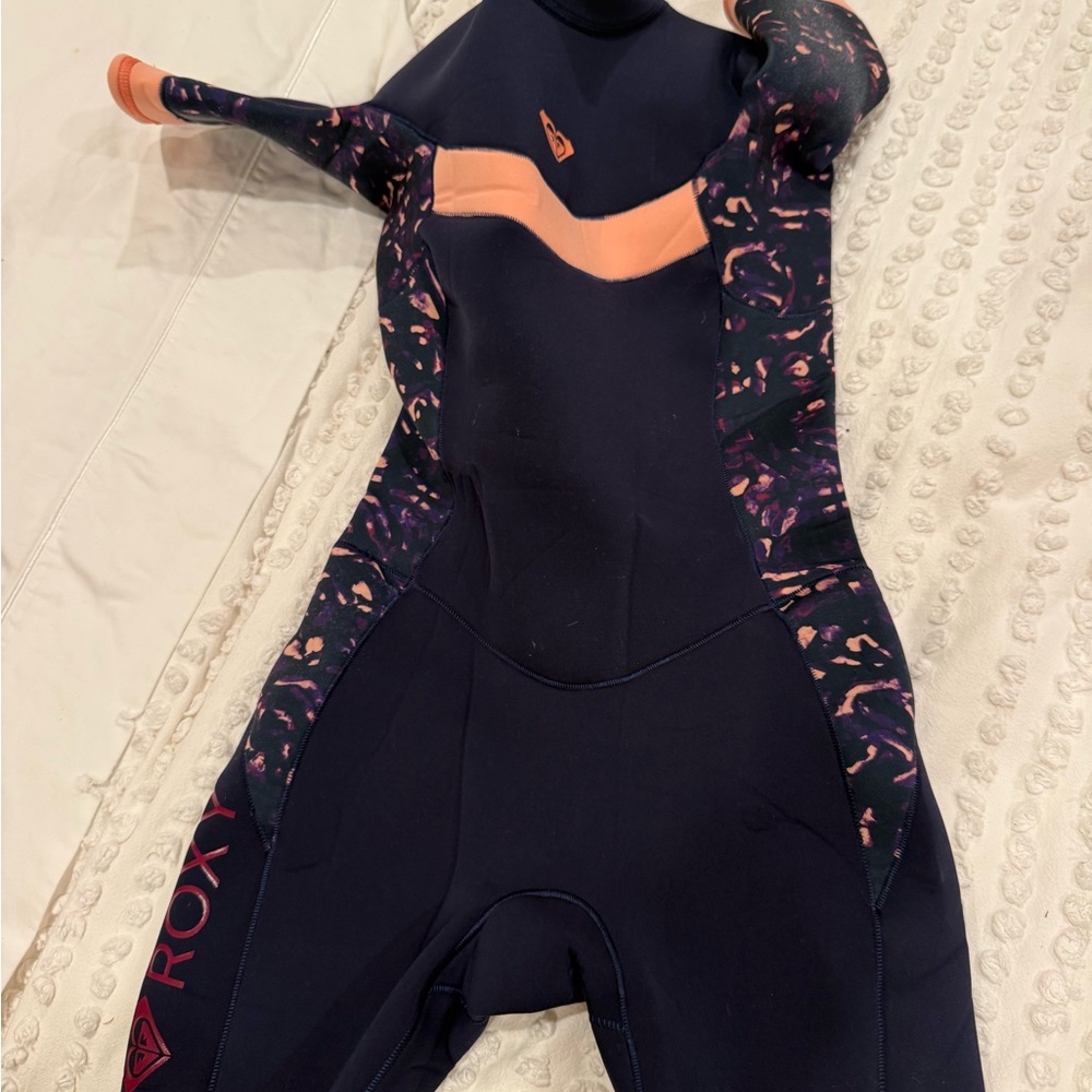 Roxy Kids Bodysuit - Black and Pink Pattern